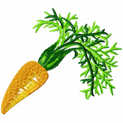 Carrot Embroidery Design 6 Carrot Embroidery Design 6